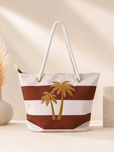 ByShir - beach bag palm bruin