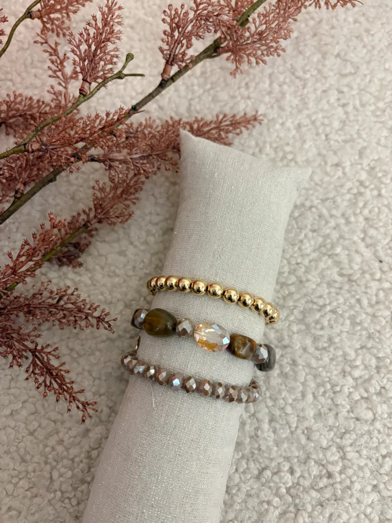 Armbandenset Caramel & Gold