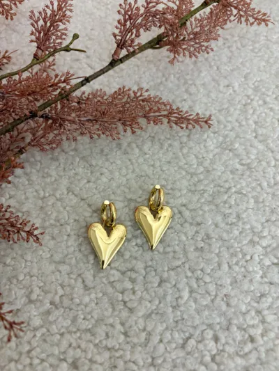 Oorbellen - Hartjes goud