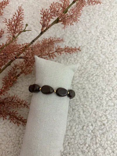 Kralen armband - bruin