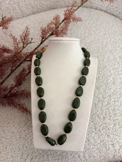 Kralen ketting - groen