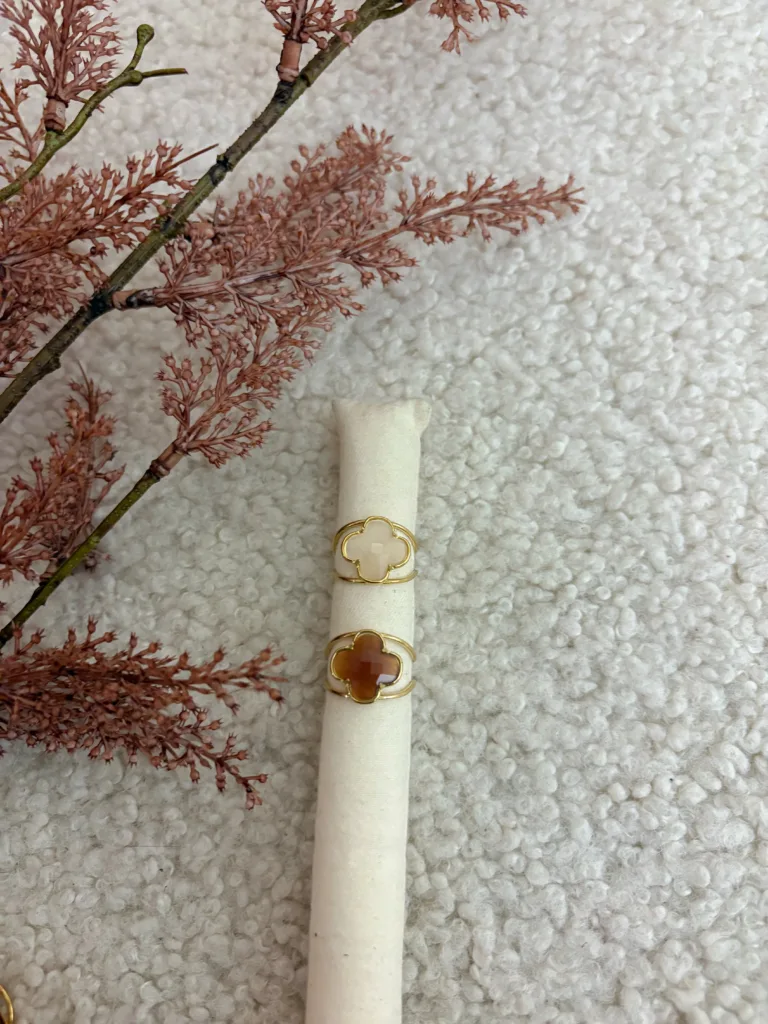 Ring Clover beige - Afbeelding 2