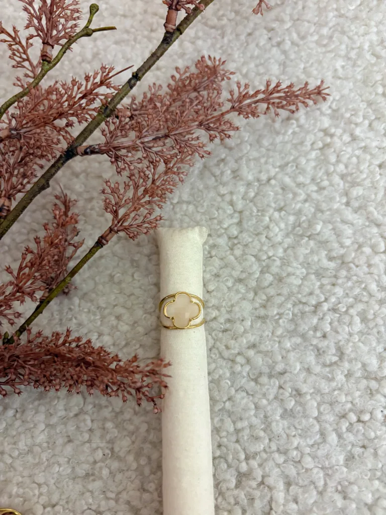 Ring Clover beige