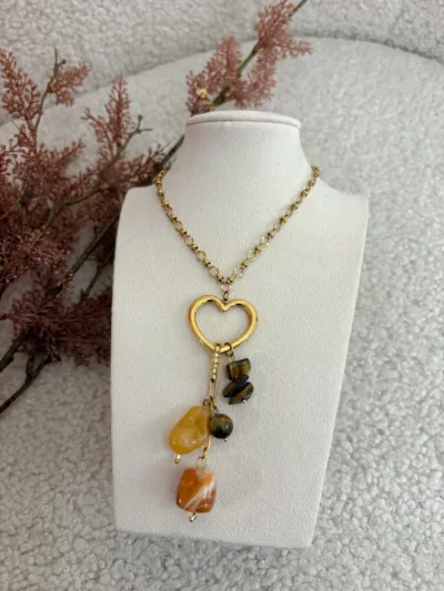 Ketting - Hearts brown