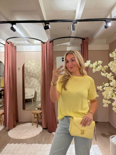 Belle basic top - Yellow