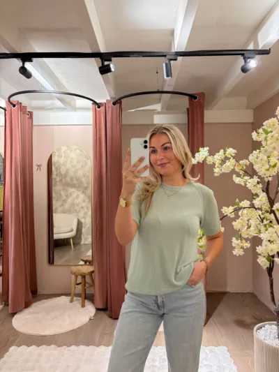 Belle basic top - Mint
