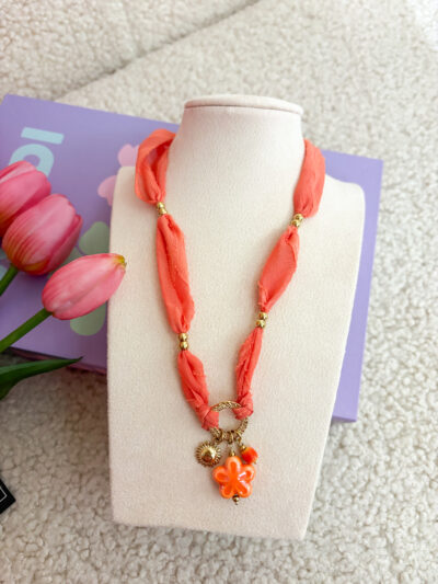 Ketting - Koraal flower