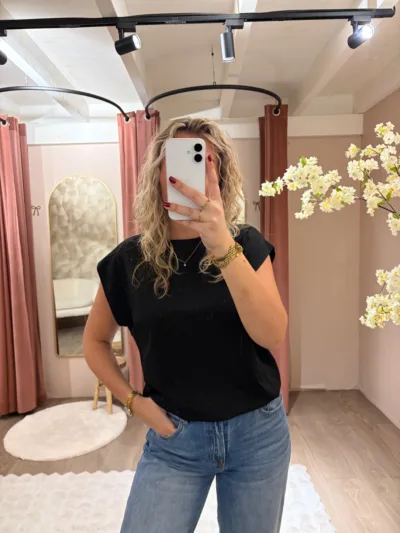Basic top - zwart