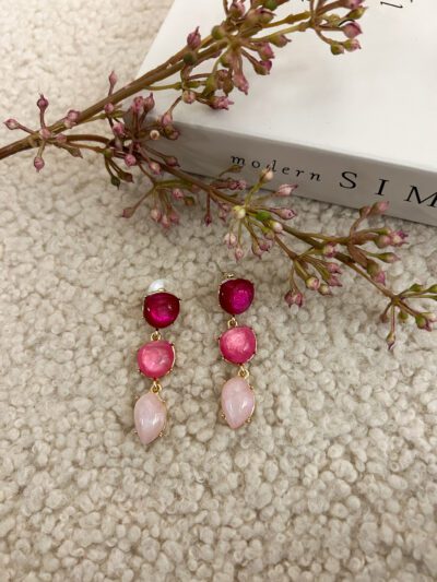 Oorbellen - pink pink