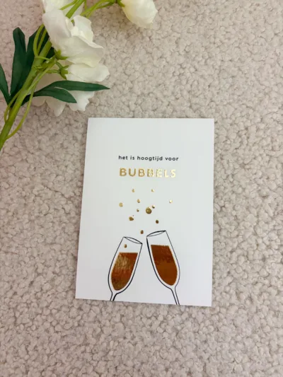 Ansichtkaart - Bubbels