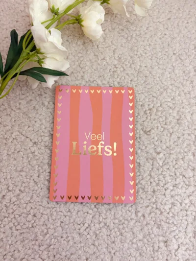 Ansichtkaart - Veel liefs
