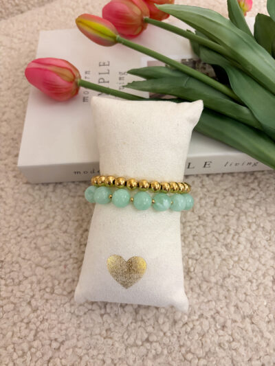 Kralen armbandset - groen