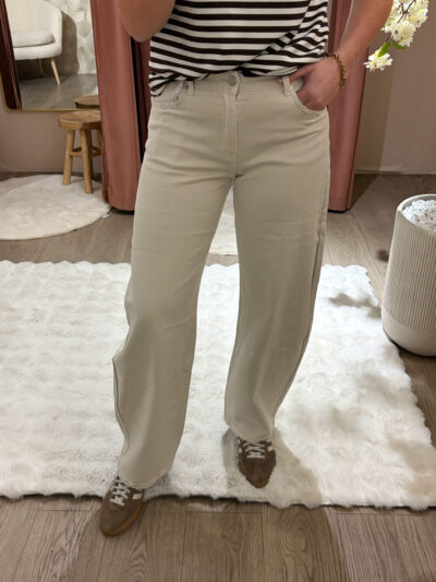 QH barrel jeans - beige