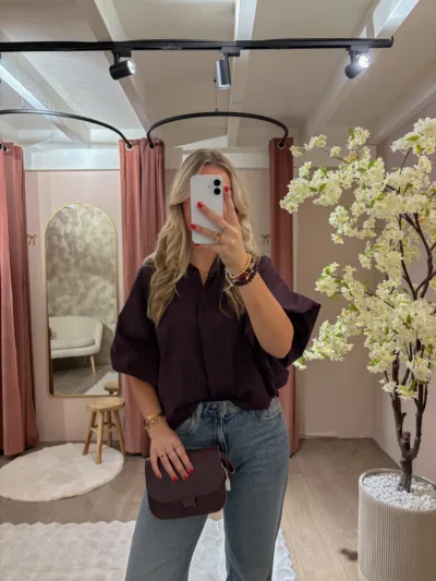 Jolie blouse - bordeaux