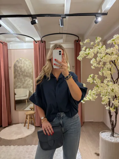 Jolie blouse - donkerblauw