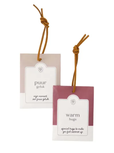 Set Van 2 Geurzakjes Puur Geluk Warm Hugs Zand/Donkerrood - Zusss
