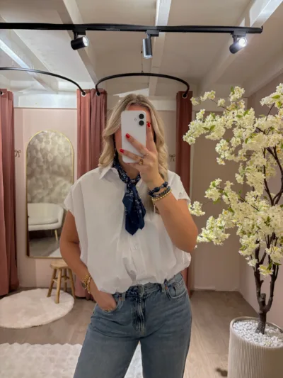 Basic white blouse