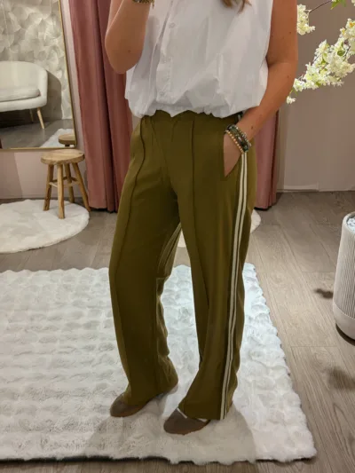 Wide leg pants - groen