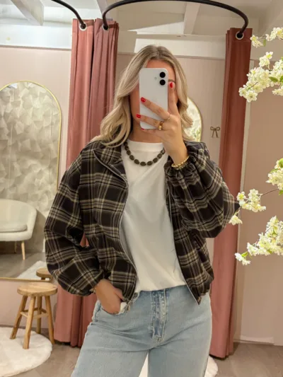 Azzurro jacket - geruit
