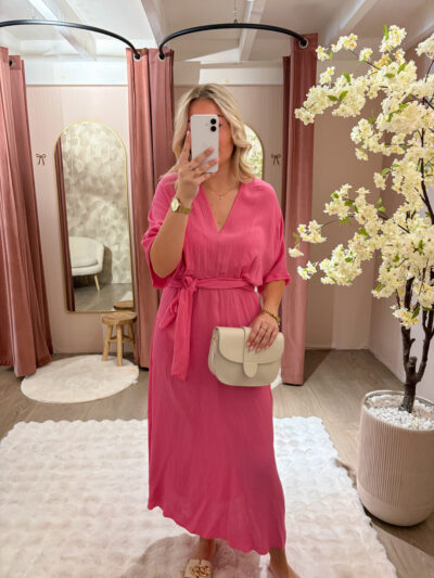 Midi jurk - roze