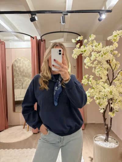 Bonjour sweater - donkerblauw