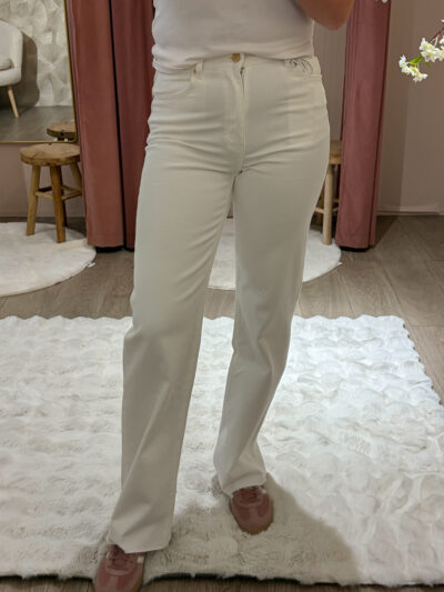 QH tall jeans white