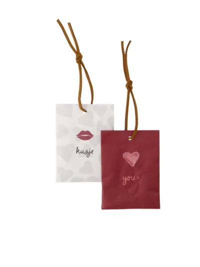 Set Van 2 Mini Geurzakjes Wit/Rood - Zusss